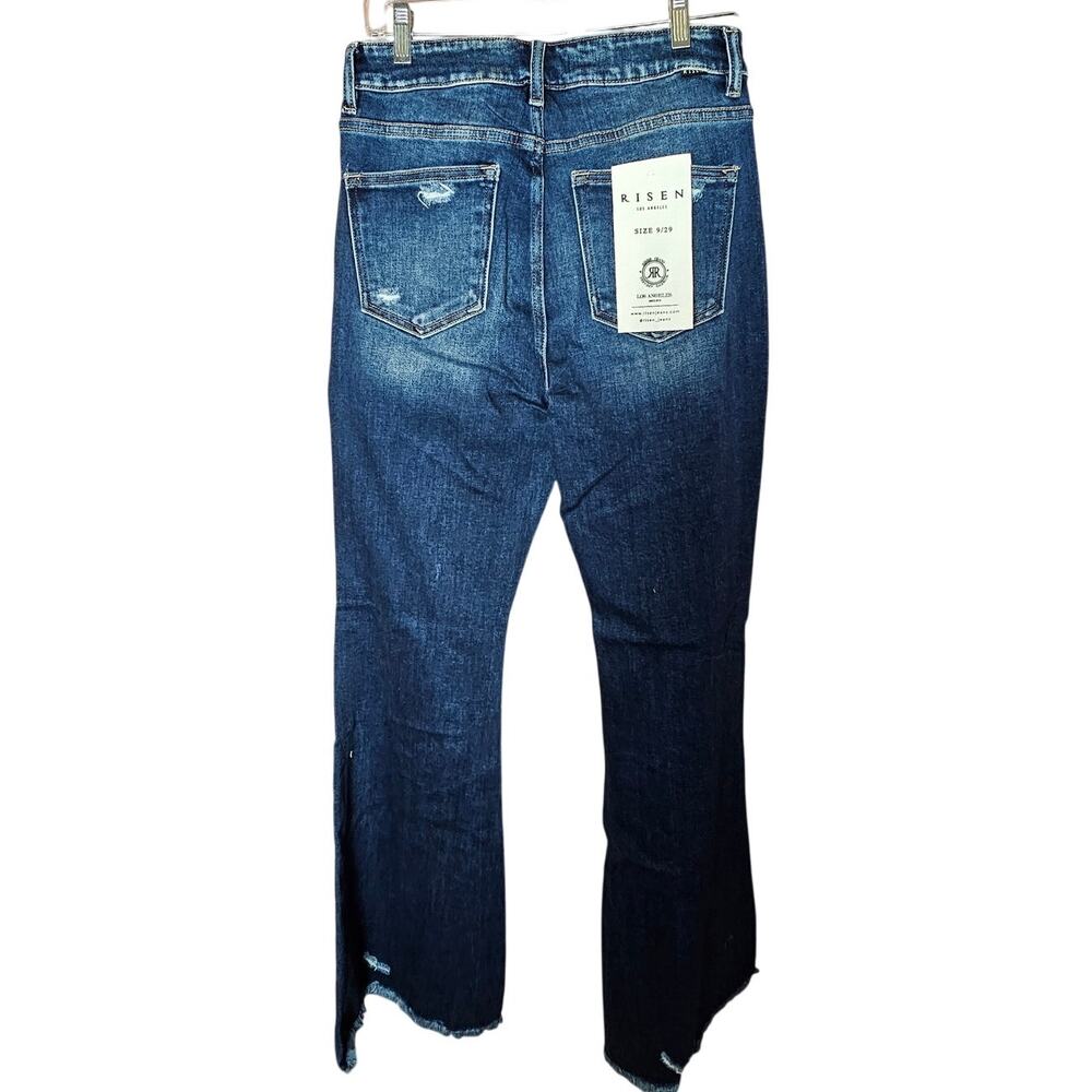 0140 RISEN High Rise Tummy Control Stretch Flare Jeans 9/29 - Picture 2 of 4